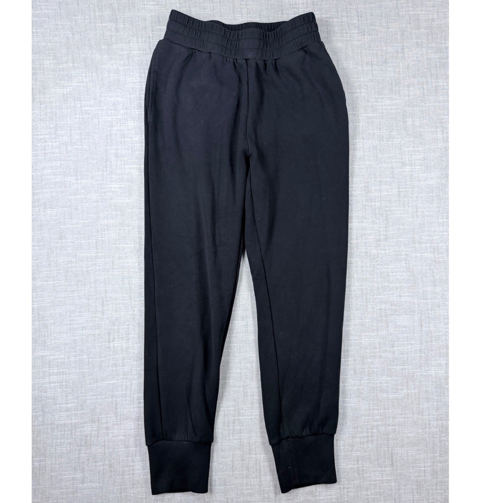 Varley DoubleSoft Slim Jogger Black High Rise Sweatpants Small